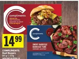 Foodland COMPLIMENTS Beef Burgers offer