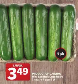 Foodland Mini Seedless Cucumbers offer