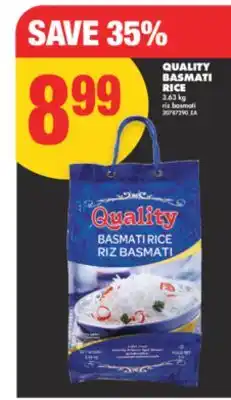 No Frills QUALITY BASMATI RICE, 3.63 KG offer