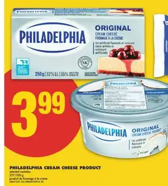 No Frills PHILADELPHIA CREAM CHEESE PRODUCT, 227/250 G offer