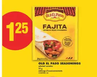 No Frills OLD EL PASO SEASONINGS, 24 G offer