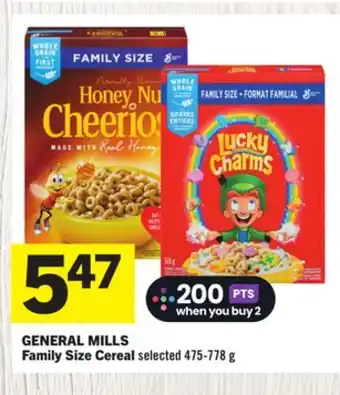 Foodland GENERAL MILLS Family Size Cereal g offer