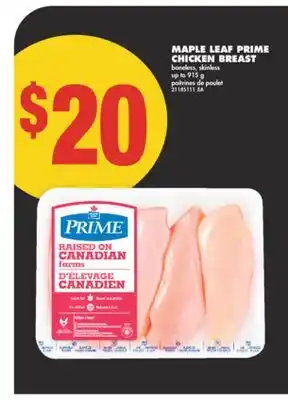 No Frills MAPLE LEAF PRIME CHICKEN BREAST offer