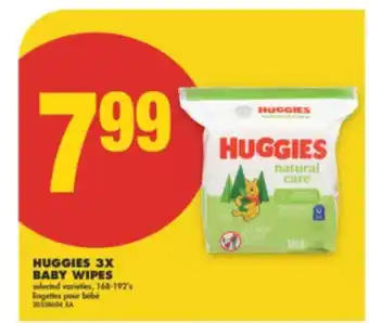 No Frills HUGGIES 3X BABY WIPES, , 168-192'S offer