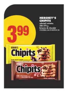 No Frills HERSHEY'S CHIPITS, 200-270 G offer