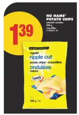 No Frills NO NAME POTATO CHIPS 200 G offer