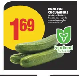 No Frills ENGLISH CUCUMBERS offer