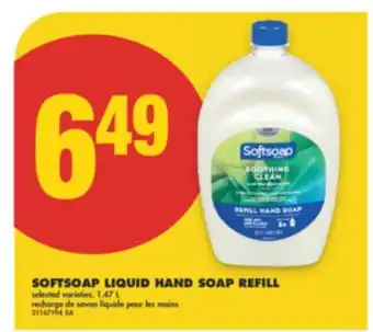 No Frills SOFTSOAP LIQUID HAND SOAP REFILL 1.47 offer