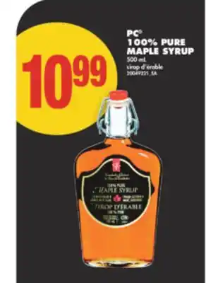 No Frills PC 100% PURE MAPLE SYRUP, 500 mL offer