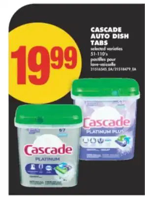 No Frills CASCADE AUTO DISH TABS, 51-110' s offer