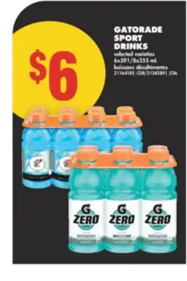 No Frills GATORADE SPORT DRINKS offer