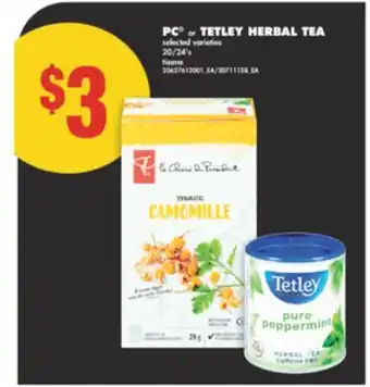 No Frills PC or TETLEY HERBAL TEA, 20/24' s offer