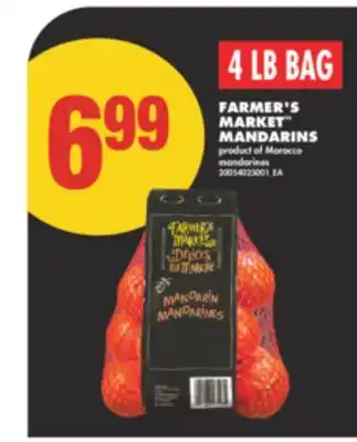 No Frills FARMER'S MARKET MANDARINS, 4 LB BAG offer