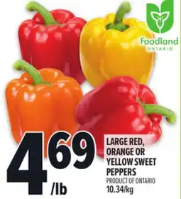 Metro LARGE RED, ORANGE OR YELLOW SWEET PEPPERS offer