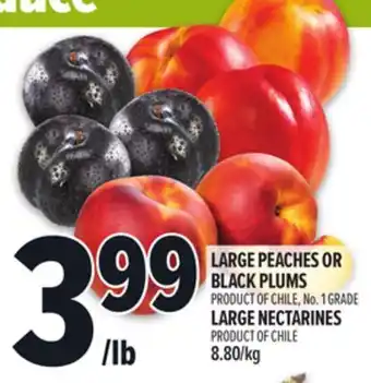 Metro LARGE PEACHES OR BLACK PLUMS offer