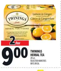 Metro TWININGS HERBAL TEA offer