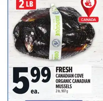 Metro FRESH CANADIAN COVE ORGANIC CANADIAN MUSSELS offer