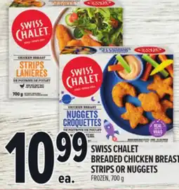 Metro SWISS CHALET BREADED CHICKEN BREAST STRIPS OR NUGGETS offer