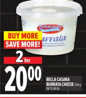 Metro BELLA CASARA BURRATA CHEESE offer