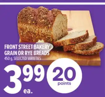 Metro FRONT STREET BAKERY GRAIN OR RYE BREADS offer