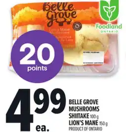 Metro BELLE GROVE MUSHROOMS SHIITAKE offer