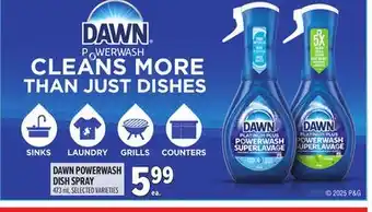 Metro DAWN POWERWASH DISH SPRAY offer