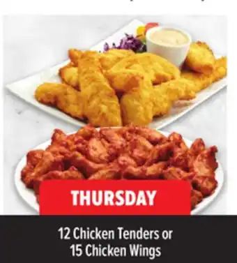 Metro 12 CHICKEN TENDERS OR 15 CHICKEN WINGS offer