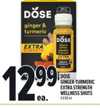 Metro DOSE GINGER-TURMERIC EXTRA STRENGTH WELLNESS SHOTS offer