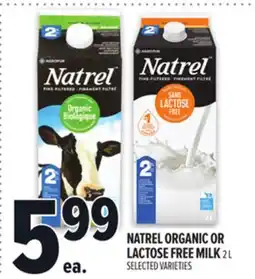 Metro NATREL ORGANIC OR LACTOSE FREE MILK offer