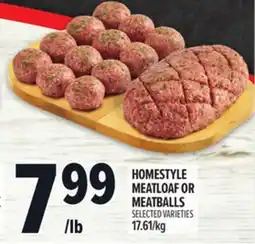 Metro HOMESTYLE MEATLOAF OR MEATBALLS offer