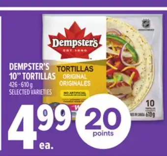 Metro DEMPSTER'S 10 TORTILLAS offer