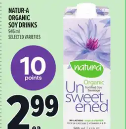 Metro NATUR-A ORGANIC SOY DRINKS offer