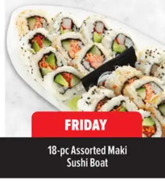 Metro 18 PC ASSORTED MAKI SUSHI BOAT offer