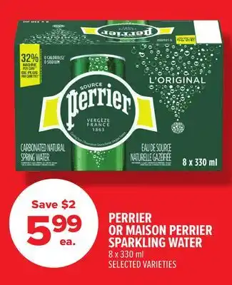 Metro PERRIER OR MAISON PERRIER SPARKLING WATER offer