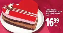 Metro LAURA SECORD RASPBERRY CHOCOLATE HEART MOUSSE CAKE offer