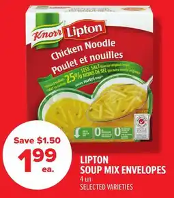 Metro LIPTON SOUP MIX ENVELOPES offer