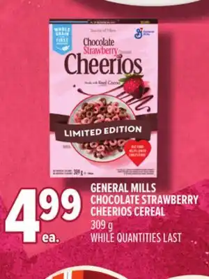 Metro GENERAL MILLS CHOCOLATE STRAWBERRY CHEERIOS CEREAL offer