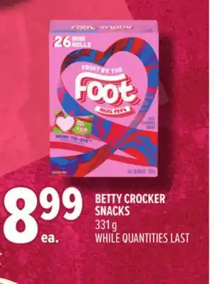 Metro BETTY CROCKER SNACKS offer