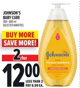 Metro JOHNSON'S BABY CARE offer