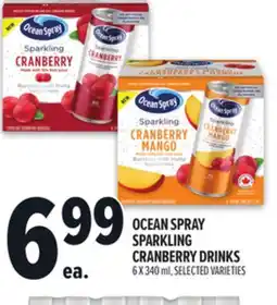 Metro OCEAN SPRAY SPARKLING CRANBERRY DRINKS offer