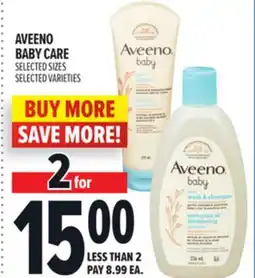 Metro AVEENO BABY CARE offer