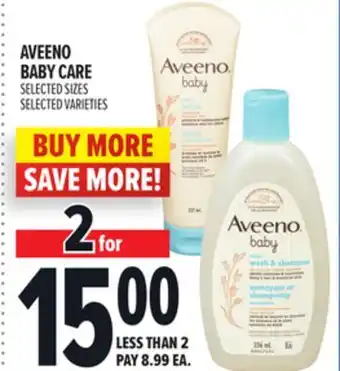 Metro AVEENO BABY CARE offer