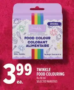 Metro TWINKLE FOOD COLOURING offer