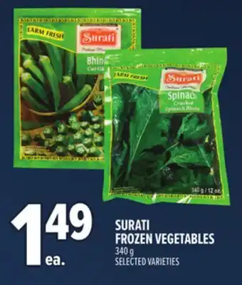 Metro SURATI FROZEN VEGETABLES offer