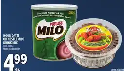 Metro NOOR DATES OR NESTLE MILO DRINK MIX offer