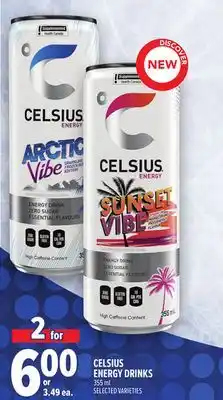 Metro CELSIUS ENERGY DRINKS offer