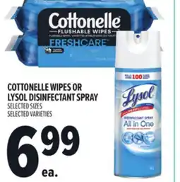 Metro COTTONELLE WIPES OR LYSOL DISINFECTANT SPRAY offer