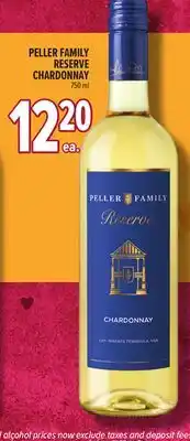 Metro PELLER FAMILY RESERVE CHARDONNAY offer