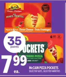 Metro MCCAIN PIZZA POCKETS offer