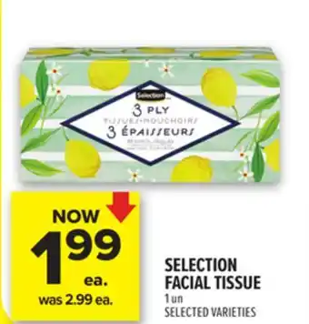 Metro SELECTION FACIAL TISSUE offer